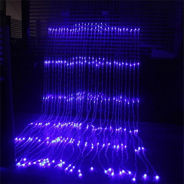 3x3M 6x3M Wasserdichte LED Wasserfall Eiszapfen Vorhang Lichterkette Party Urlaub Weihnachten Licht für Hochzeit Garten Dekoration264m