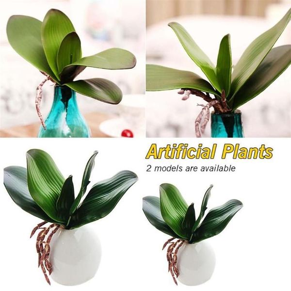 Folha de phalaenopsis com toque real, planta artificial, folha de orquídea, flores decorativas, material auxiliar, decoração de flores, planta falsa 12429