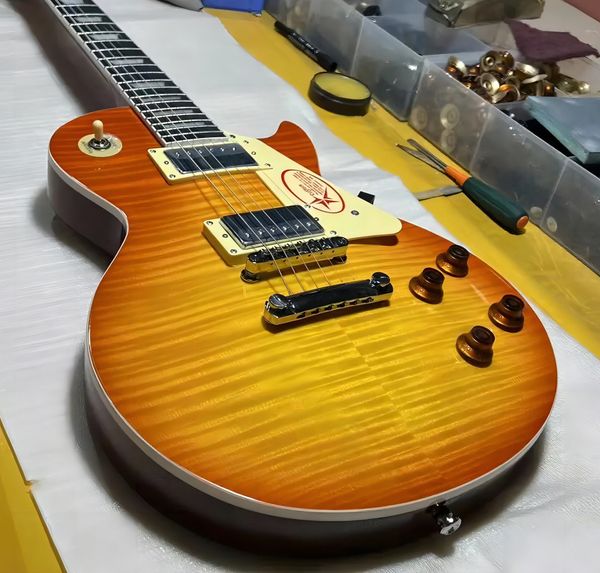 Standart Elektro Gitar - Alev Akçaağaç, Mahogany, Mahogany Klavye altı telli gitar 258