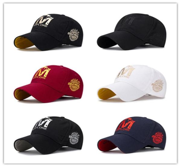 Han edição do novo bordado M ms Wolf boné de beisebol primavera lazer masculino topi joker chapéu feminino juventude trend8762015