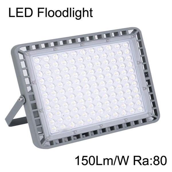 Proiettori a LED ultrasottili 400W 300W 200W 100W 150Lm W Faretto Ra80 AC85-265V Proiettori per giardino esterno crestech312N