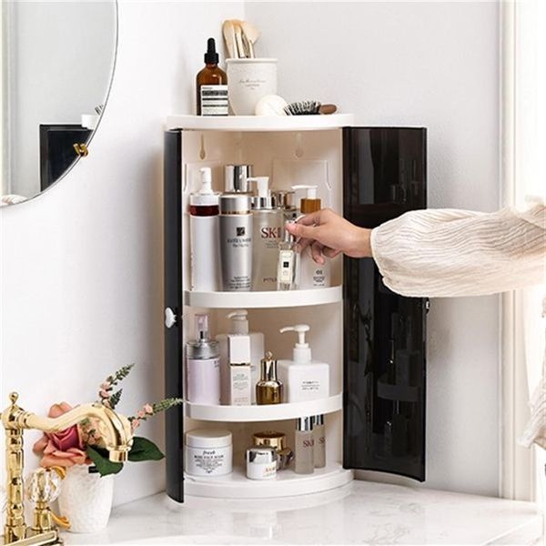 Moda nuovo scaffale grande capacità salvaspazio portaoggetti shampoo cosmetico supporto per organizer accessori per il bagno di casa Z1123335f