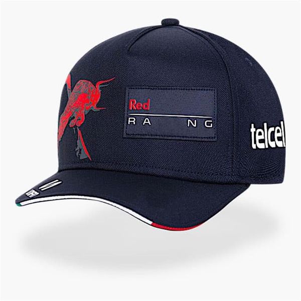 Top Cappelli da moto da corsa F1 Team Mercedes-Benz-AMG Marshmello Cappello da baseball sportivo da uomo e da donna montato Cappello in rete moda Gioventù truc236E