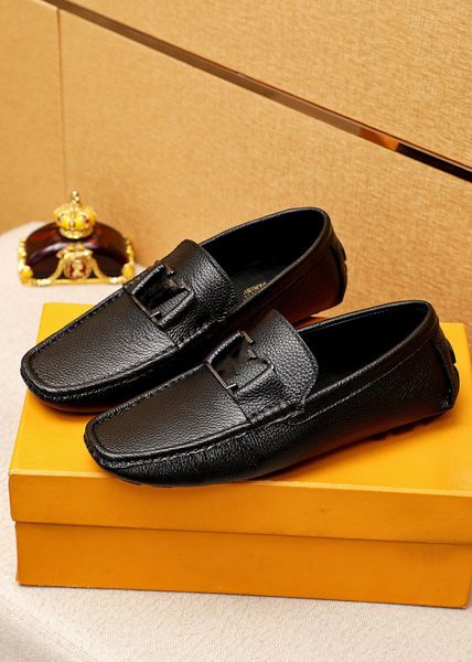 39modelo lofers formais de couro genuíno para homens marca de luxo 2023 deslizamento em mocassins casuais designer italiano masculino sapatos de condução chaussure homme 38-46