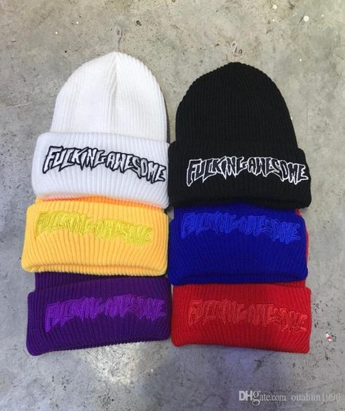 Beanie Impressionante Ricamo Cappello Invernale Caldo Per Uomo Donna Orologio Da Donna Docker Berretto Con Teschio Lavorato A Maglia Hip Hop Autunno Acrilico Casual Skulli3827038