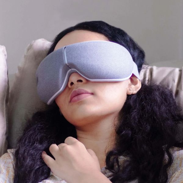 Oogmassageapparaat SALE..SALE..SALE...Goodiu Smart Eye Massager voor migraine Verwarmd oogzorgapparaat met Bluetooth-muziek Oogzorg gezichtsmassager 231211