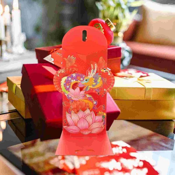 Cadeaupapier Rode Pakketten Jaar van de Draak Wensen Enveloppen Feestelijk HongBao-pakket Geluksgeldzakken