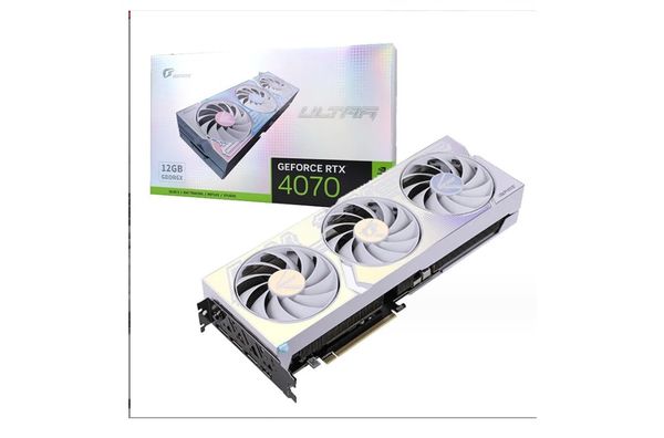 Видеокарты Igame Geforce Rtx 4070 Tra W Oc Dlss 3 12G Рендеринг видео для игр Прямая доставка Ot1W5