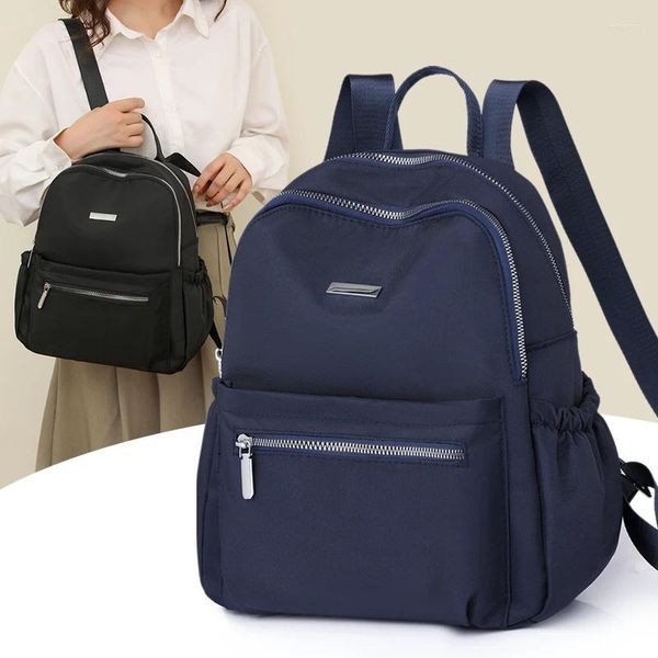 Sacos escolares Moda Mulheres Bagpack Alta Qualidade Nylon Grande Capacidade Lazer Viagem Back Pack Bag para Adolescentes Meninas Ombro