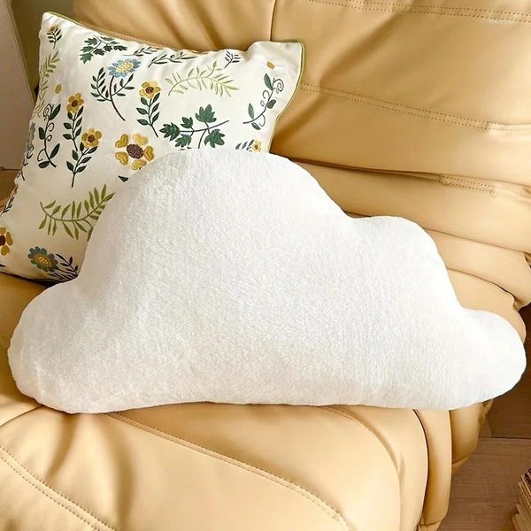 Cuscino adorabile creativo a forma di nuvola in morbido peluche per auto Siesta per lo schienale della sedia, regalo di compleanno per ufficio