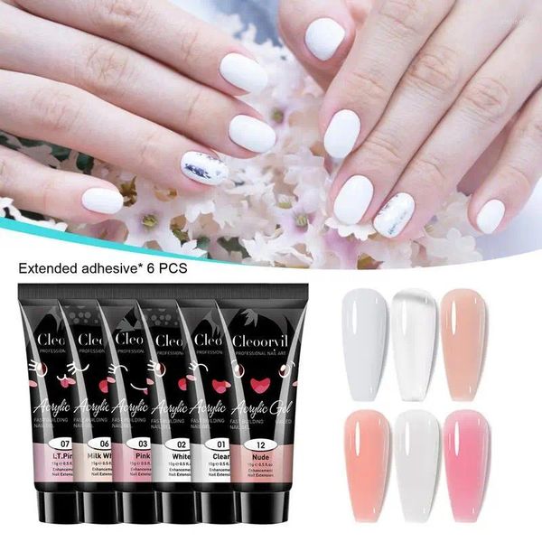 Kits de arte de unhas Poly UV Gel Kit tudo para manicure conjunto de extensão deslizamento solução construtor acrílico ferramenta beleza presente mulheres