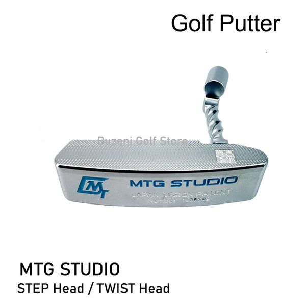 Andere Golfprodukte MTG STUDIO Golfputter Step oder Twist Golfhals Silberfarbene Edelstahl-Golfschläger KBS schwarzer Schaft SS-Golfgriff 231211