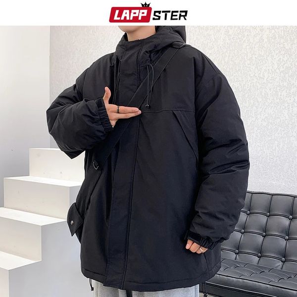 Giacche da uomo LAPPSTER Y2k Streetwear Parka Giacche con cappuccio Inverno Stile giapponese Piumino Giacca a vento Moda coreana Cappotti Harajuku 231208