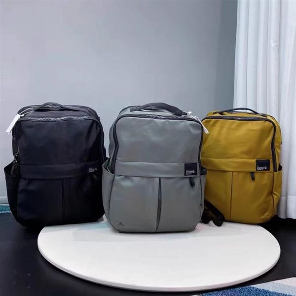 Lu School Backpack Backpack Sacos de ioga todos os dias de grande capacidade Fitness Multifuncional Festival All Night Festival Bag 23L Urban Backpack com B3334