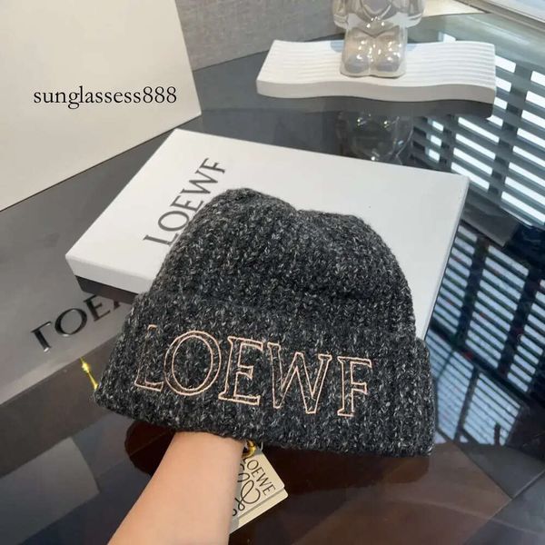 Y2K Beanie Mütze Mode Woolen Woven Lady Designer Beanie Cap Herren Kaschmir Loewf Gestrickte Winter Warme Mütze Geschenk