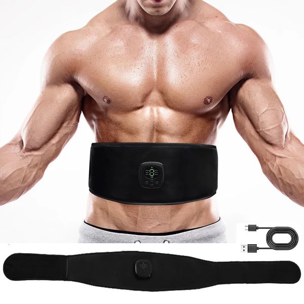 Core Bauchtrainer EMS Abs Trainer Heizung Elektrischer Muskeltoner Bauchstraffungsgürtel Muskeltraining Körper Schlank Abnehmen Home Gym Fitness Unise 231211