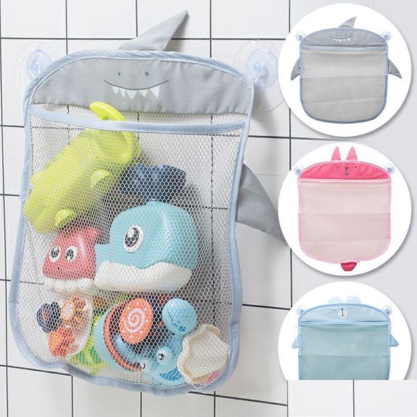 Brinquedos de banho bebê banheiro saco líquido ventosa design para cestas infantis desenhos animados formas animais pano sacos de armazenamento de areia drop entrega k dh5xn