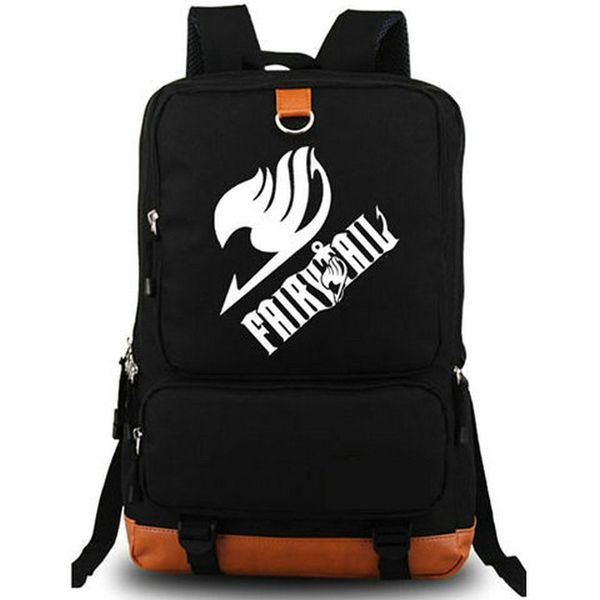 Fairy Tail mochila Etherious Natsu daypack Anime bolsa escolar dos desenhos animados mochila Impressão mochila de lazer Laptop day pack