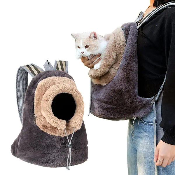 Bolsa transportadora para cães e gatos, bolsa frontal para animais de estimação, portátil, caminhada, camping, suprimentos para cães