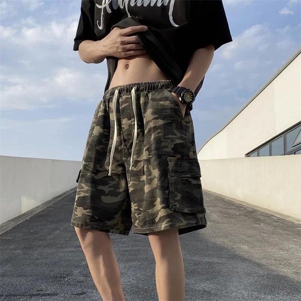 Männer Shorts 2024 Sommer Männer Baumwolle Cargo Camouflage Kleidung Casual Breech Strand Jogger Männlich Drop B05