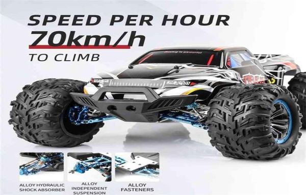 110 escala 2.4g rc carro de controle remoto de alta velocidade fora de estrada carro 4wd 70km h caminhão sem escova rc carros modelo brinquedos infantis presente 2108303062685