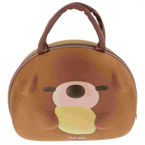 Borsa per il pranzo per stoviglie per isolamento esterno Borse da donna Borsa da lavoro in tessuto lavorato a maglia isolata Bento