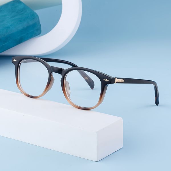Moda Yarasa Tasarım Çerçevesi Açık İnce Gözlük Arrow Perçin ve Özel Menteşe Saf Renkler Güneş Gözlüğü Çerçeveleri Anti Mavi Işık Gözlükleri