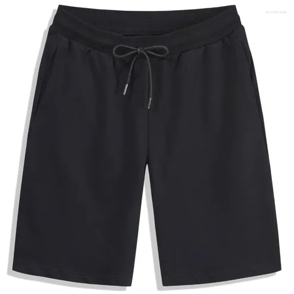 Pantaloncini da uomo 2023 Abbigliamento estivo Casual Tinta unita Sport Pantaloni da spiaggia larghi Cravatta in vita elastica