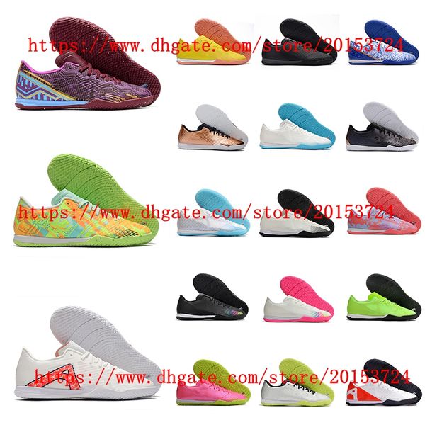 Männer Fußballschuhe Low Ankle Mercurial XV Academy IC Fußballschuhe Lange Spikes Training Stollen Großhandel