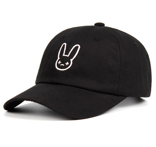Bad Bunny 100 Cotton Hat Rapper Reggaeton Artist Dad Hat Snapbacks Unisex Baseball Cap Concert Hat Hip Hop Stickerei Hats6149668