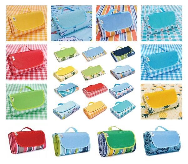 36 Farben 145 x 180 cm Outdoor-Teppiche Sport Picknick Camping Pads Tragbare Faltmatte Strandmatten Oxford-Tuch Schlafteppich Lässig C6341814