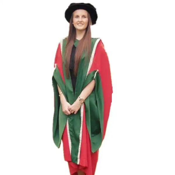 Großhandel für Erwachsene, matte College-Abschlussuniform und Kappenanzug, UK-Abschlusskleid oder Abschlussroben für Erwachsene