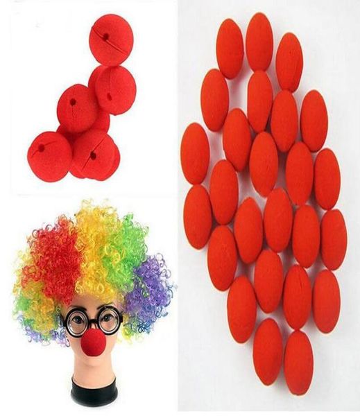 Очаровательный красный шар из пены, цирковой клоунский нос, комический костюм для вечеринки на Хэллоуин, волшебное платье, аксессуары, украшение GA3345655307