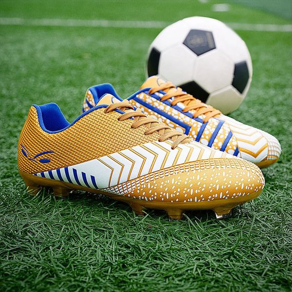 Zapatos de vestir Zapatos de fútbol dorados para hombres Botas de fútbol para niños Zapatos de fútbol de fútbol sala originales para hombres Picos largos Botas de fútbol deportivas 231211