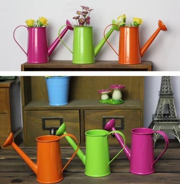 Metal Favor Pail Mini Small Gießkanne Eimer Blume Metall dekorative Wasserdosen Partyeimer SN28742018916