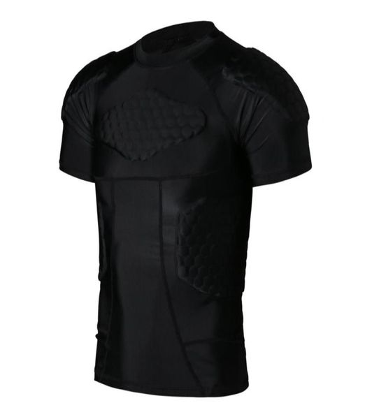 Ganze Sport Körper Schutz T-shirt Waben Schwamm Sport Pads Sportswear Rüstung Für Rugby Basketball Fußball7722392
