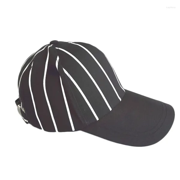 Bola bonés chapéu de beisebol preto branco listra esportes ao ar livre sombra boné mulheres homem moda rua hip hop chapéus algodão tg0160