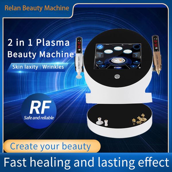 Penna al plasma 2 in 1 Macchina per la bellezza della penna per lifting facciale al plasma per la rimozione dei nei ad alta frequenza