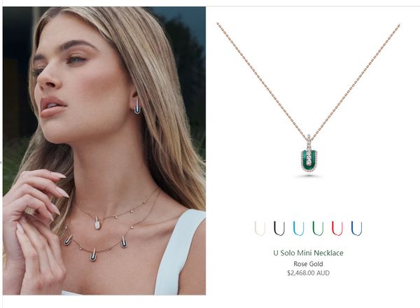 U Los Angeles Solo-Halskette Mini-Malachit-Muschel-Roségold-Platin-Angeles-Designer-Diamant Weiße Muschel Luxus-Edelschmuck mit Pavé-Siegel zur Hochzeit für ein Paar