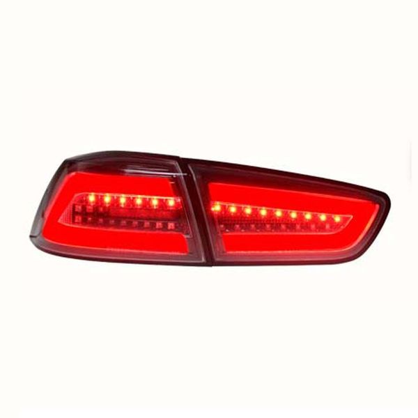 Autobeleuchtung LED-Rücklichtmontage für Mitsubishi Lancer-Ex 09–16 Rücklicht EVO Rücklicht Bremse Rückwärtsfahrlicht Gelber Blinker