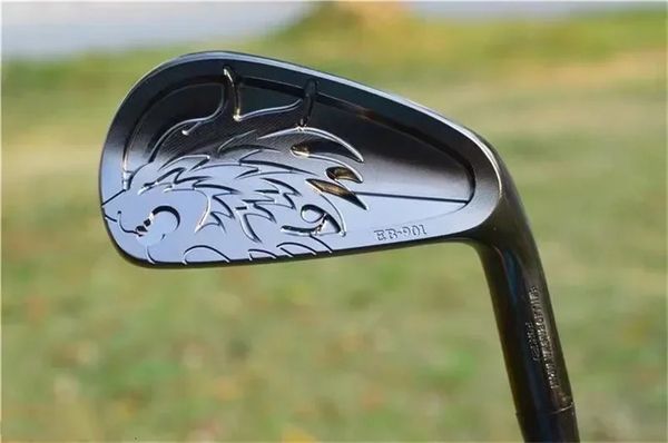 Altri prodotti per il golf Ferri da golf da uomo Mazze da golf Originali CNC FORGED Nero EMILLID BAHAMA EB-901 Set di ferri Ferri da golf 4-9P Copri albero in acciaio/grafite 231211