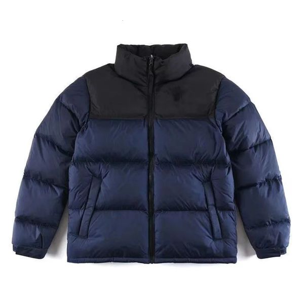 Mulheres Down Parkas 1996 Inverno Europa EUA Estilo Outerwear Mulheres Homens Stand Collar Bordado Splicing Zipper Algodão Acolchoado Roupas Jaqueta Quente 231211