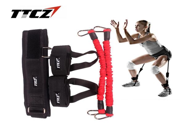 TTCZ Fitness Bounce Trainer Corda Fascia di resistenza Basket Tennis Corsa Salto Forza della gamba Agilità Attrezzatura per allenamento T1915952639