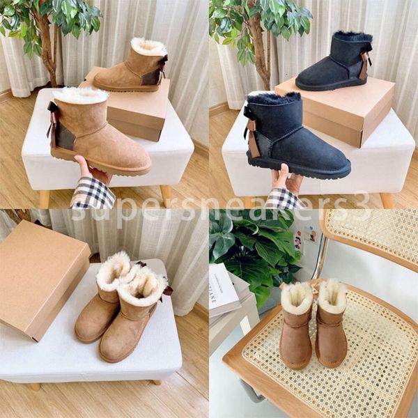 Designer Tasman Hausschuhe Schnee Kinder Mini Winter Kufen Plattform Stiefel Pelz Slipper Knöchel Kind Wolle Australien Stiefel Kinder