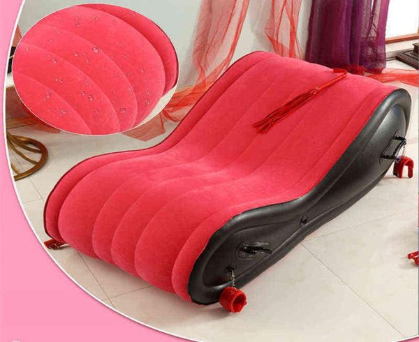 Nxy sexo móveis inflável sofá sexual travesseiro para posição cadeira com 4 algemas erótico ules brinquedos adultos casais loja 12242151090