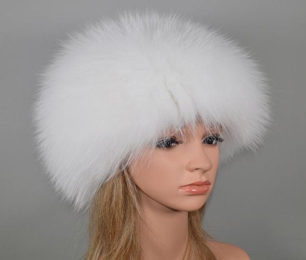 Fox Donna Buon Elastico Inverno Naturale Vera Pelliccia All'aperto Berretti Cappello Caldo Morbido Genuino Pelliccia di Volpe Berretto Ragazze Vera Pelliccia di Volpe cappelli bomber7749178