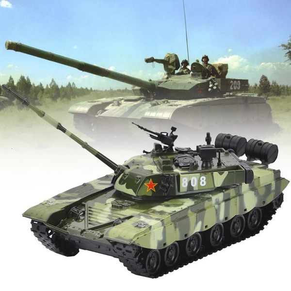 Modelo Diecast China Tipo 99 Simulação de Tanque de Batalha Principal Veículos de Brinquedo Diecasts Requintados ShengHui 1 48 Modelo Militar de Liga Sons e Luz 231208