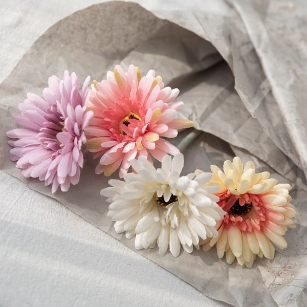 Atacado de girassol, flor Fulang, flores de imitação de gerbera, decoração de casa, flores artificiais e plantas simuladas