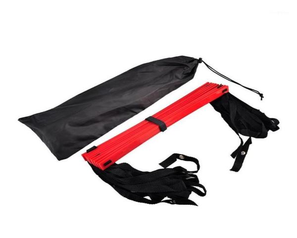 Outdoor-Sport-Fußball-Geschwindigkeitsleiter, langlebig, verstellbar, 5 Meter, PP-Nylon, 9 Sprossen, Beweglichkeitsleiter, Fußball-Trainingsausrüstung