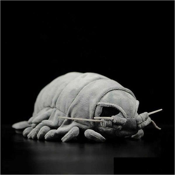 Мягкие плюшевые животные Морское существо Nt Isopod Реалистичная игрушка-животное Мягкие Bathynomus Giganteus Ракообразные длиной 30 см Q0727 Drop Deli Otyxo